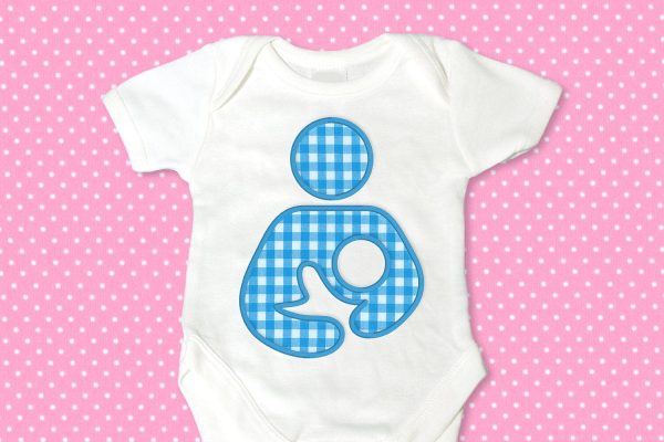 Breastfeeding Icon Applique Embroidery on Sale