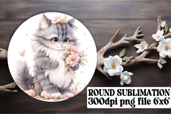 Adorable Cat Ornaments for Sublimation Crafting For Cheap