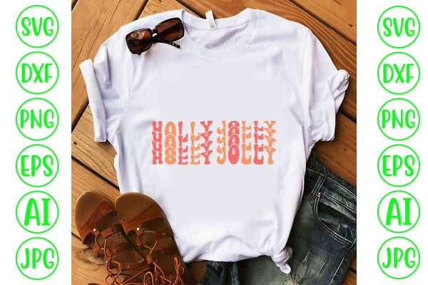 Holly Jolly Retro Svg Fashion