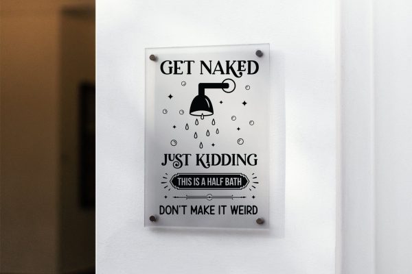 Get Naked Just Kidding - Funny Bathroom SVG Online Sale - Image 3