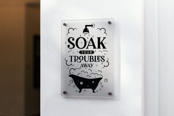 Soak Your Troubles Away - Funny Bathroom SVG Online Hot Sale - Image 3
