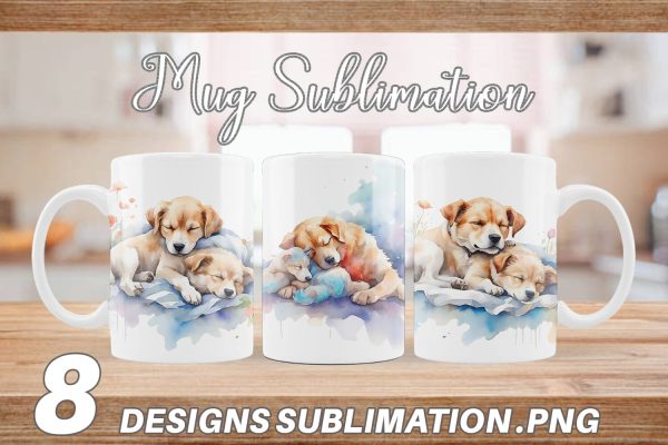 Mug Wrap Mother Day Dog Sleeping Hot on Sale
