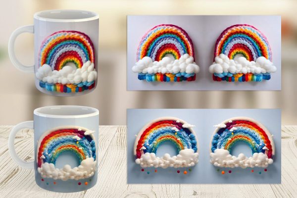 Mug Wrap Rainbow Embroidery on Sale - Image 2