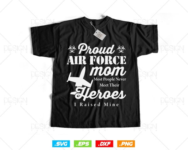Proud Air Force Mom Svg Png, Mothers Day Svg, Aircraft Svg, Air Force Tshirt, Mama Svg, Mom Life Svg, Svg Files for Cricut, Instant download For Cheap - Image 2