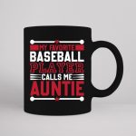 My Favorite Baseball Player Calls Me Auntie SVG PNG PDF Cut File Discount - Image 3