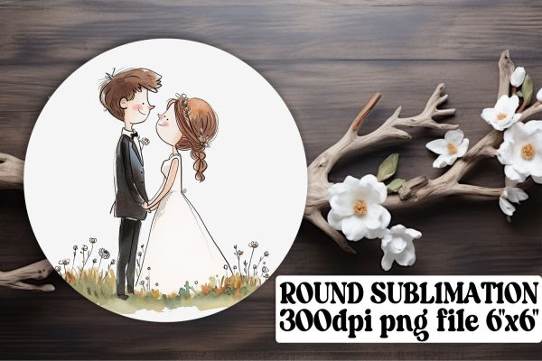 Sophisticated Wedding Car Coaster Sublimation Bundle Online Sale