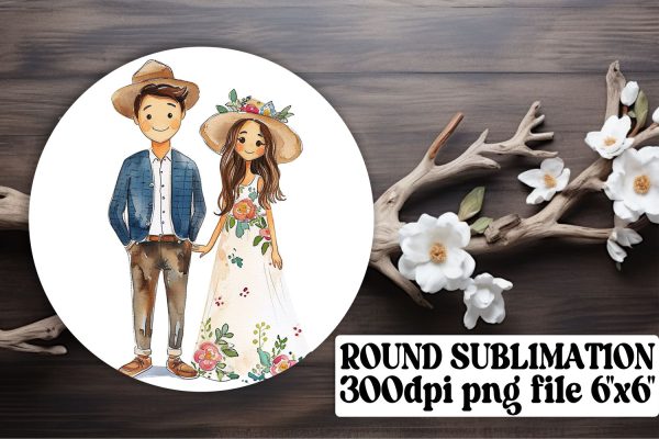 Dreamy Watercolor Wedding Ornaments Online Sale