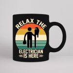 Relax The Electrician Is Here  SVG PNG PDF Cut File For Cheap - Image 3