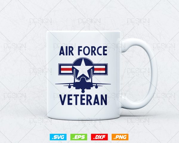 Air Force Veteran Vintage Roundel and F15 Jet Svg Png, Military Svg, Airplane Svg, Air Force 1, Svg Files for Cricut, Instant download Hot on Sale - Image 3