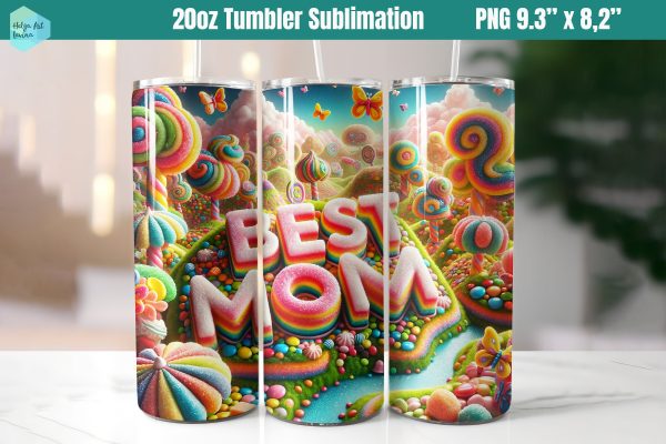 20 OZ Tumbler Sublimation Best Mom Online Hot Sale