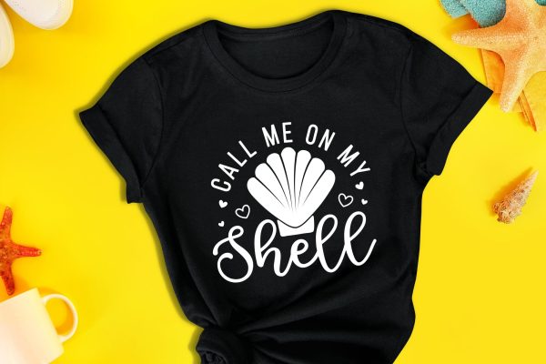 Call Me on My Shell - Summer SVG Cut File Supply - Image 3