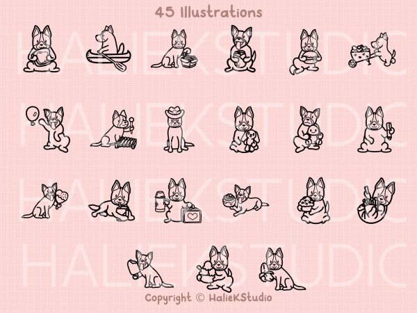 Cute Heelers SVG Design Set Online now - Image 3