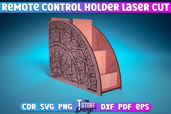 Remote Control Holder Laser Cut | Home Design Laser Cut Design | CNC Files Hot on Sale