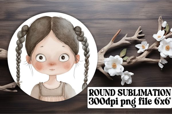 Boho Kids Round Sublimation: Radiant Patterns Supply