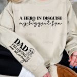 A hero in disguise my biggest fan Sleeve SVG Design For Cheap - Image 2