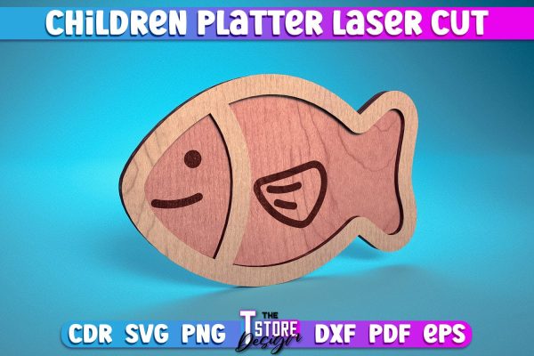 Children Platter Laser Cut | Platter Laser Cut Design | CNC Files For Cheap