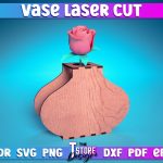 Vase Laser Cut Design | Flower Vase Design Laser Cut Design | CNC Files Hot on Sale - Image 4