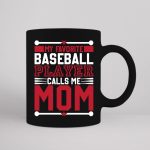My Favorite Baseball Player Calls Me Mom SVG PNG PDF Cut File For Cheap - Image 3