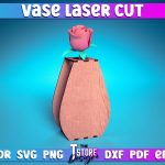 Vase Laser Cut Design | Flower Vase Design Laser Cut Design | CNC Files Hot on Sale - Image 3