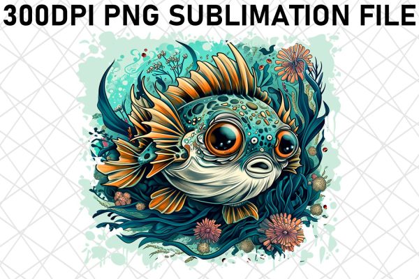 Coastal Ocean Fish Sublimation Graphics Pack for DIYers Sale