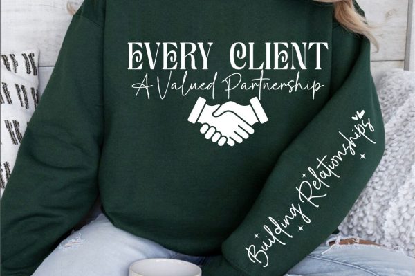 Every client a valued partnership  Sleeve SVG Design Discount - Image 3