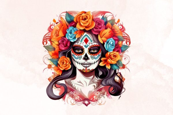 Watercolor Beautiful La Catrina Sublimation Bundle on Sale - Image 5