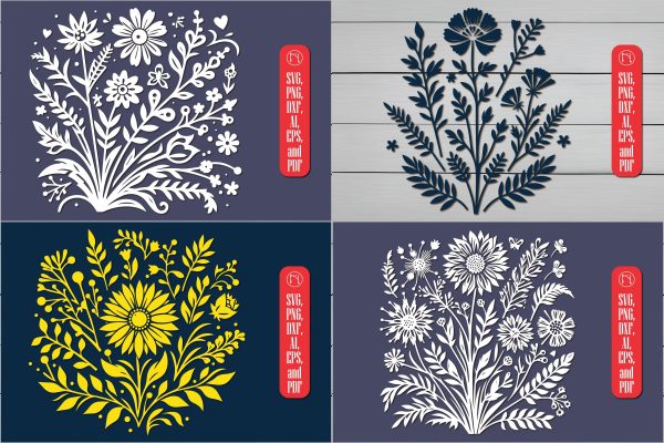 Cricut Wildflower Laser Cut SVG Bundle Sale