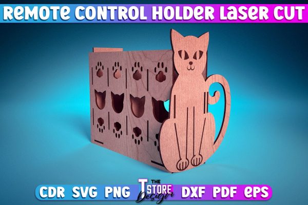 Remote Control Holder Laser Cut | Home Design Laser Cut Design | CNC Files For Discount