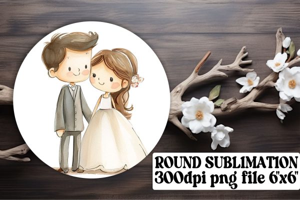 Whimsical Watercolor Wedding Ornaments Pack Online