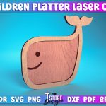 Children Platter Laser Cut | Platter Laser Cut Design | CNC Files on Sale - Image 5