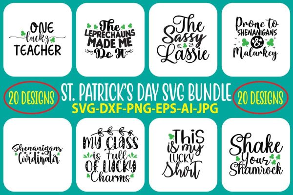 St. Paticks Day SVG Bundle Supply - Image 2