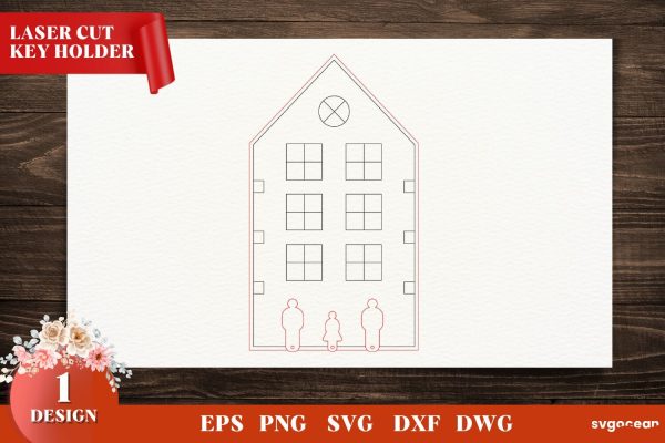 Home Key Holders Laser Cut Files For Sale - Image 4