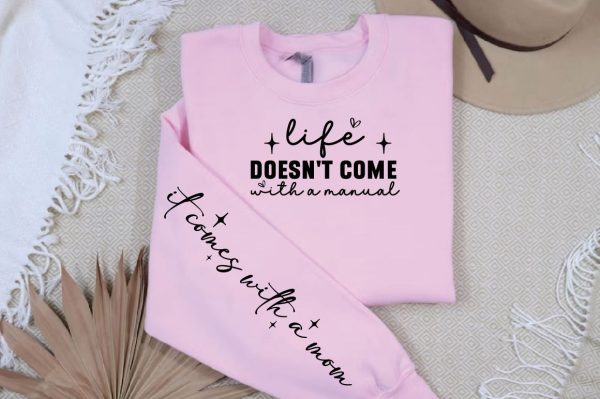 Life doesn t come with a manual Sleeve Svg Design Supply - Image 3
