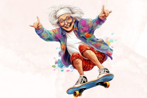 Watercolor Happy Funny Grandma Sublimation Bundle Supply