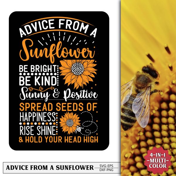 Advice from a sunflower svg design For Discount - Image 4