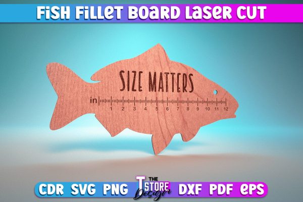 Fish Fillet Board Laser Cut | Funny Dad Laser Cut Design | CNC Files Online Sale - Image 4