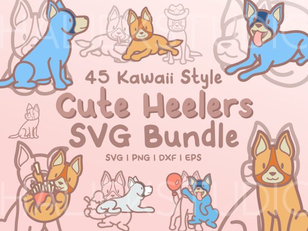 Cute Heelers SVG Design Set Online now