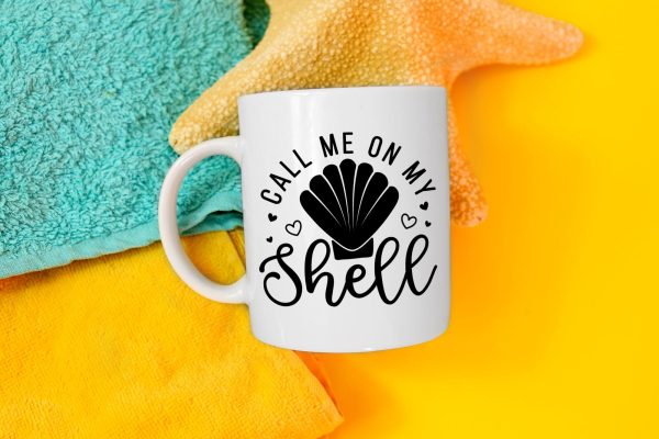 Call Me on My Shell - Summer SVG Cut File Supply - Image 2