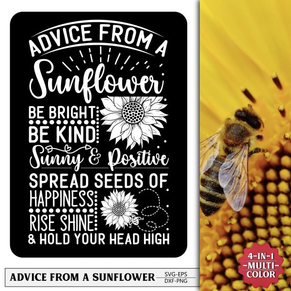 Advice from a sunflower svg design For Discount - Image 3