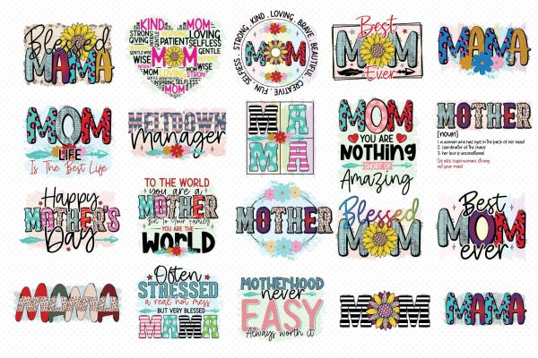 Mother s Day Sublimation Bundle PNG For Cheap - Image 2