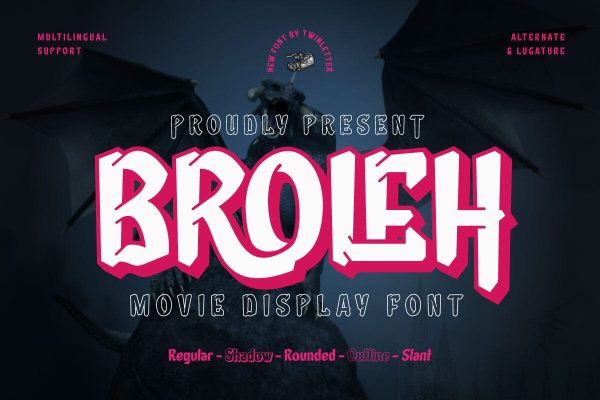 Broleh - Movie Display Font Online Sale