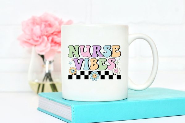 Retro Nurse Vibes PNG Sublimation Online - Image 4
