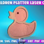 Children Platter Laser Cut | Platter Laser Cut Design | CNC Files on Sale - Image 4