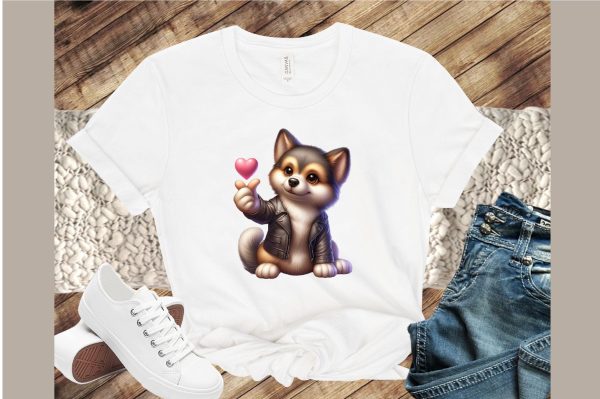 Dogs Giving Heart Hand Sign Sublimation Hot on Sale - Image 4