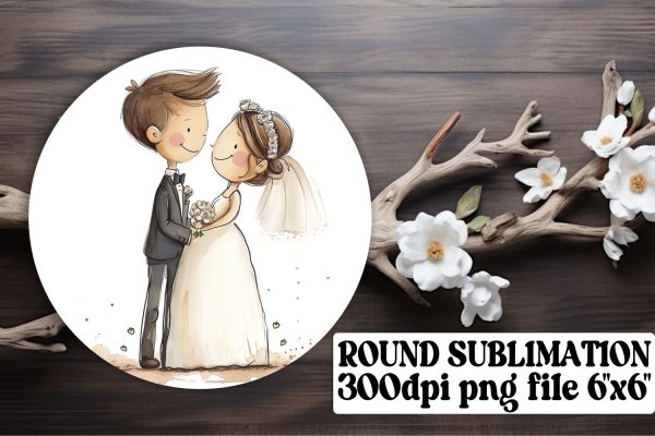 Charming Round Ornaments Sublimation Set For Sale
