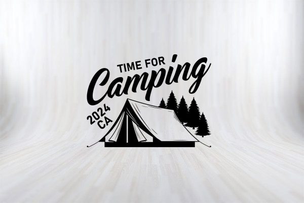 TIME FOR CAMPING 2023 Camping SVG PNG Craft Cut File Cheap