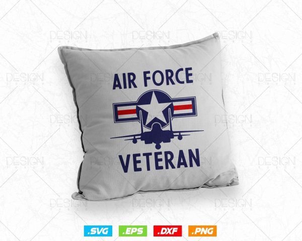 Air Force Veteran Vintage Roundel and F15 Jet Svg Png, Military Svg, Airplane Svg, Air Force 1, Svg Files for Cricut, Instant download Hot on Sale - Image 4