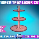 Tiered Tray Laser Cut Design  | Home Design | CNC Files Supply - Image 4