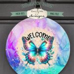 Welcome Butterfly Wind Spinner Sublimation Design For Sale - Image 5