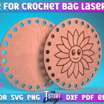 Base for Crochet Bag Laser Cut | Accessories Laser Cut Design | CNC Files For Sale - Image 2